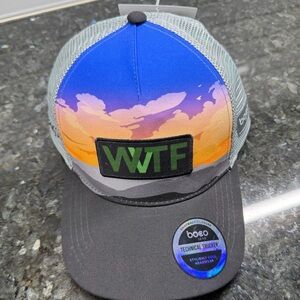 Mens NWT West Virginia Trail Fest (WVTF) Technical Trucker Hat Sunset